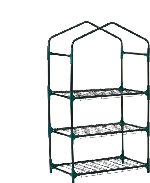 Изображение товара Парник GREENGO 3 полки 110x40x65см металлический каркас 80мкм