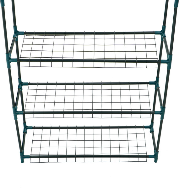 Изображение товара Стеллаж для рассады GREENGO 3 полки 110x22x65см металлический каркас