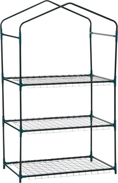 Изображение товара Стеллаж для рассады GREENGO 3 полки 110x40x65см металлический каркас