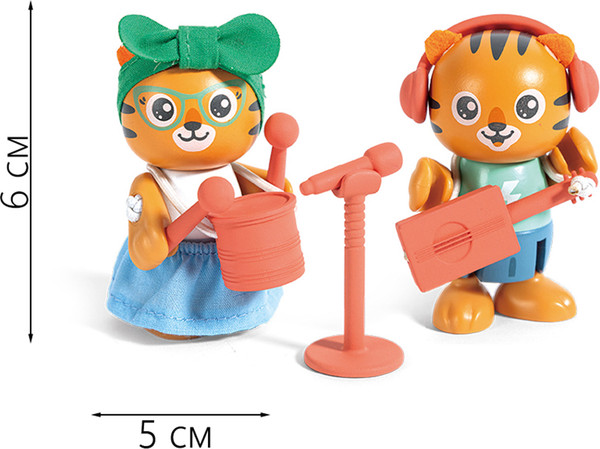 Изображение товара Игровой набор Hape Мини-дом Веселая семья тигров Майло и Мелоди / E3423_HP