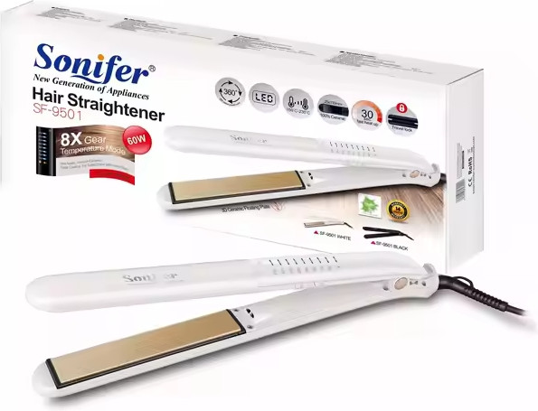 Изображение товара Выпрямитель для волос Sonifer SF-9501 (белый)