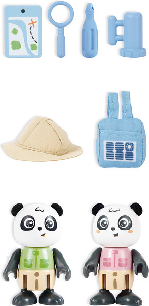 Изображение товара Игровой набор Hape Дружная семья панд Сэм и Пэм / E3424_HP