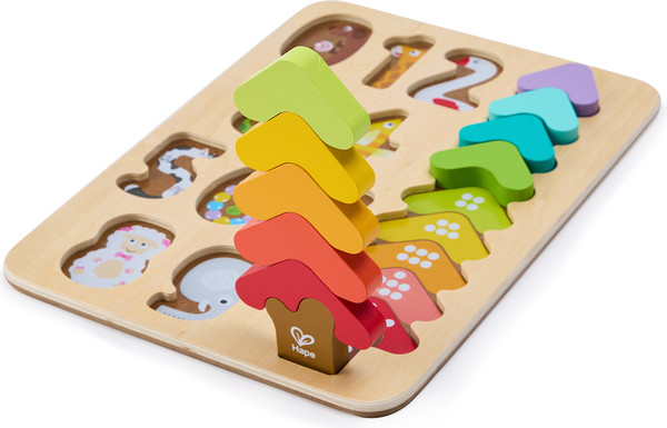 Изображение товара Сортер Hape Умняша пазл Цвета и цифры / E1657_HP