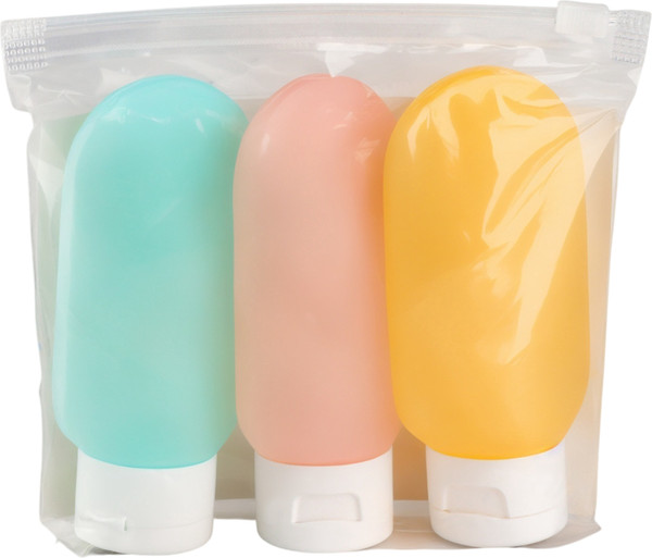 Изображение товара Набор флаконов для косметики Onlytop В чехле / 9945815 (3шт)