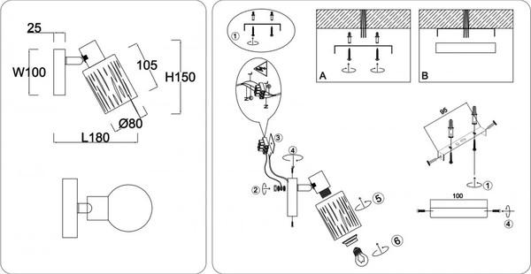 Изображение товара Спот Ambrella TR8663 WH (белый)