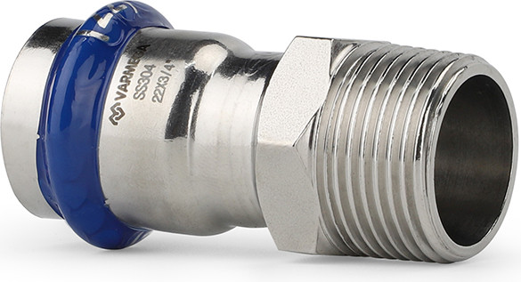 Изображение товара Муфта Varmega Inox Press раструбная с наружной резьбой 22х3/4" / VM706002205