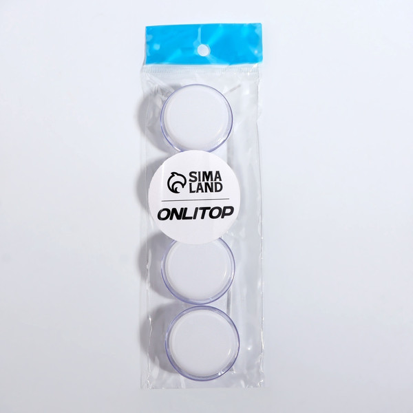 Изображение товара Набор флаконов для косметики Onlytop 10582278 (6шт, прозрачный/белый)