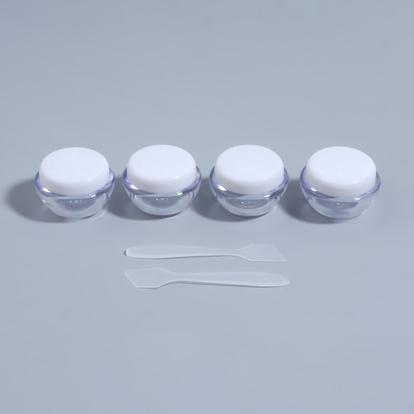 Изображение товара Набор флаконов для косметики Onlytop 10582278 (6шт, прозрачный/белый)