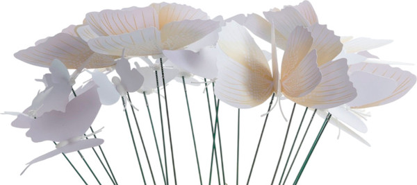 Изображение товара Украшение для сада Take It Easy Бабочки / 10774234 (10шт, белый)