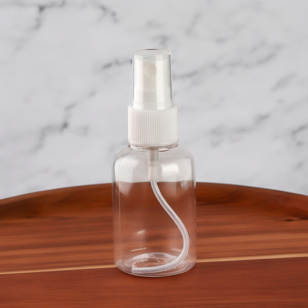 Изображение товара Набор флаконов для косметики Onlytop В чехле с наклейками / 10083431 (8шт, прозрачный/белый)