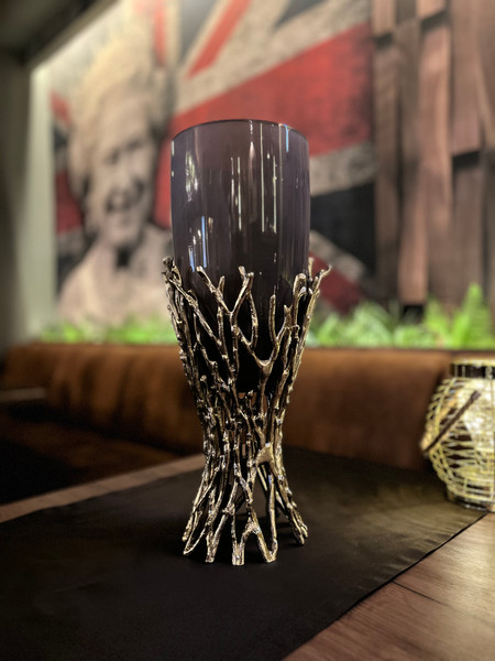 Изображение товара Ваза No Brand 690670/1 (темное стекло)