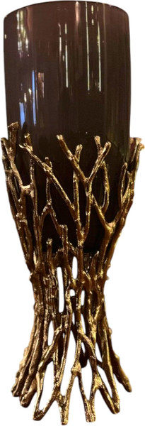 Изображение товара Ваза No Brand 690670/1 (темное стекло)