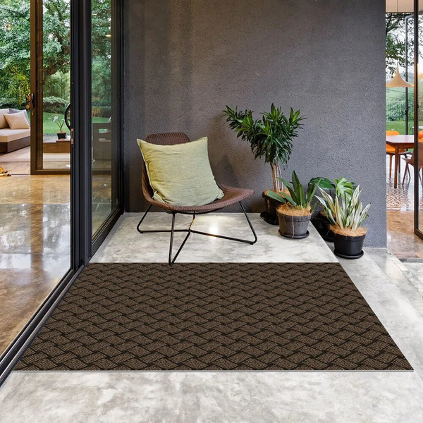 Изображение товара Коврик грязезащитный Shahintex Береста 150x200 (коричневый)