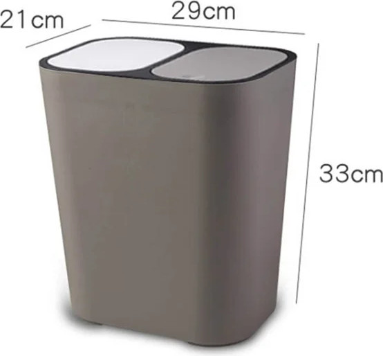 Изображение товара Система сортировки мусора Sundays Home 6499002845A (серый)