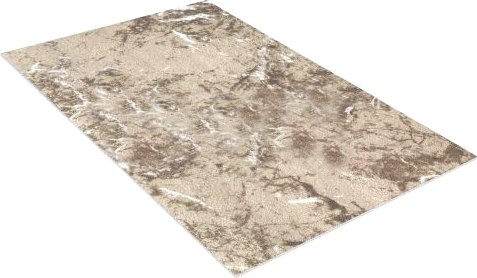 Изображение товара Коврик Shahintex Icarpet Print Антискользящий 136 Мрамор 50x80 / 841127 (бежево-коричневый)