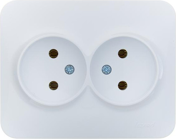 Изображение товара Розетка Lezard Asti 7081-0200-127B (белый)
