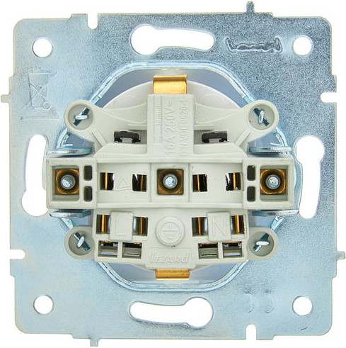 Изображение товара Розетка Lezard Asti 7081-0288-122B (белый)