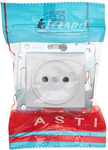 Изображение товара Розетка Lezard Asti 7081-0288-121B (белый)