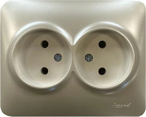 Изображение товара Розетка Lezard Asti 7081-3000-128B (жемчужно-белый перламутр)