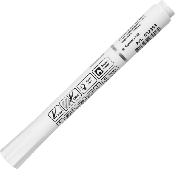 Изображение товара Маркер перманентный LEKON Eхtra / 012393 (белый)