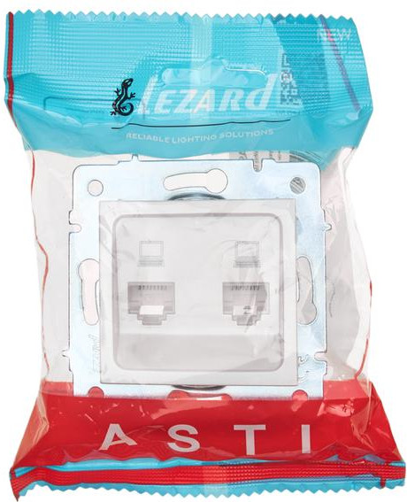 Изображение товара Розетка Lezard Asti 7081-3088-141 (жемчужно-белый перламутр)