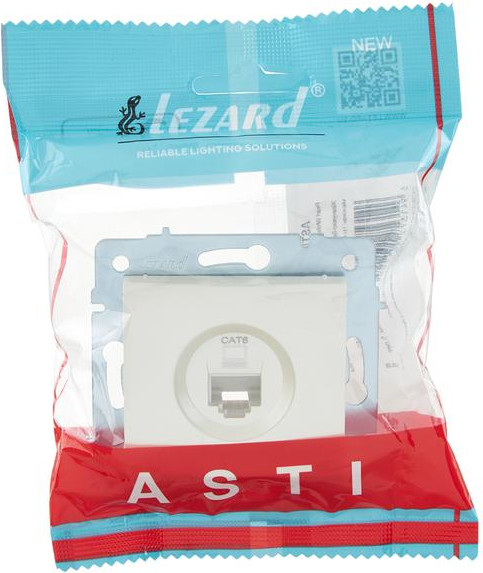 Изображение товара Розетка Lezard Asti 7081-3088-140 (жемчужно-белый перламутр)
