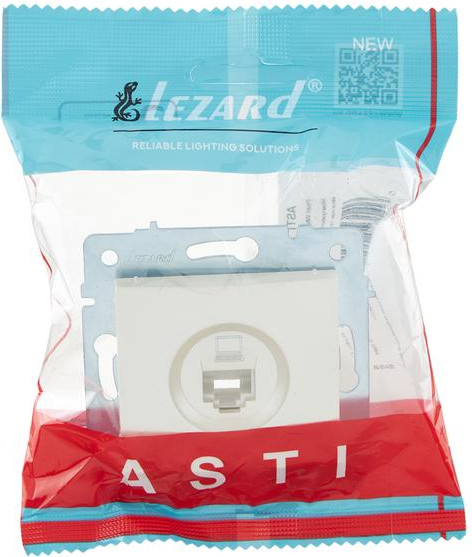 Изображение товара Розетка Lezard Asti 7081-3088-139 (жемчужно-белый перламутр)