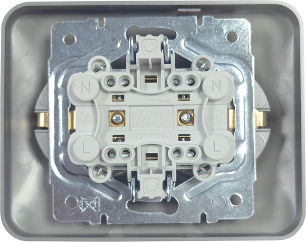 Изображение товара Розетка Lezard Asti 7081-3500-127B (платина)