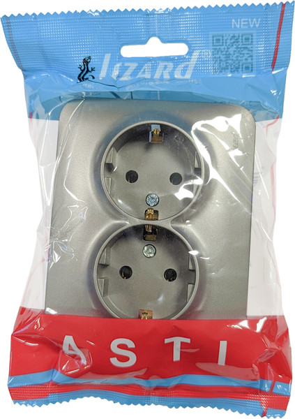 Изображение товара Розетка Lezard Asti 7081-3500-127B (платина)