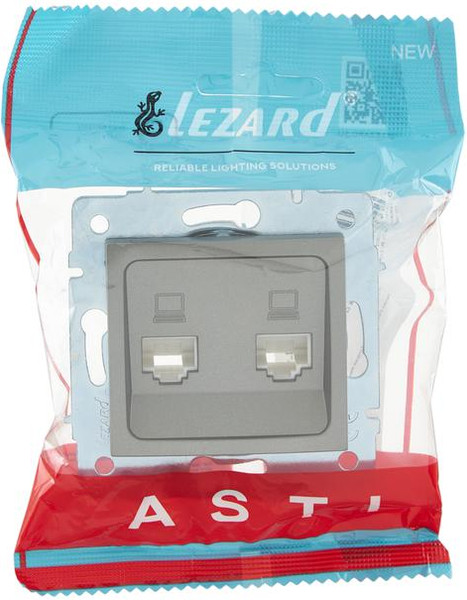 Изображение товара Розетка Lezard Asti 7081-3588-141 (платина)