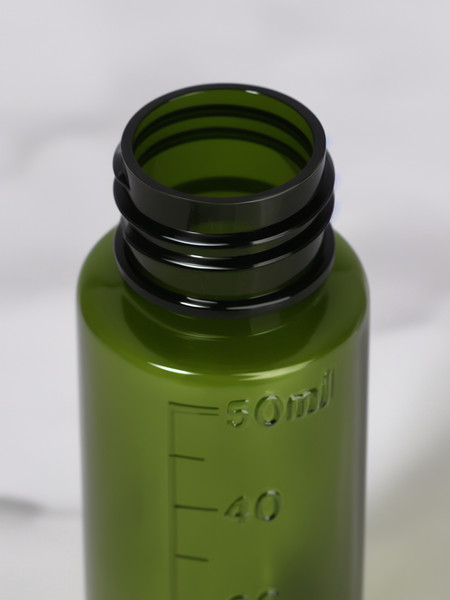 Изображение товара Набор флаконов для косметики Onlytop В чехле с разметкой / 4428691 (6шт, зеленый)