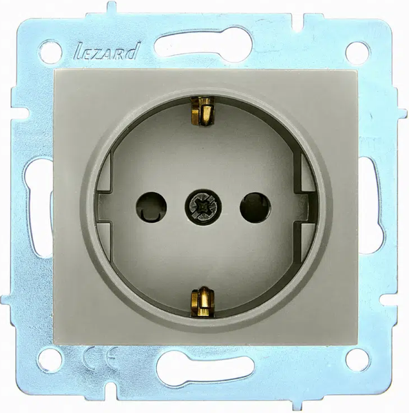 Изображение товара Розетка Lezard Asti 7081-3588-124B (платина)