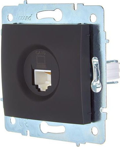 Изображение товара Розетка Lezard Asti 7081-4288-140 (черный бархат)