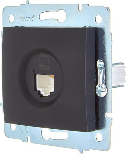 Изображение товара Розетка Lezard Asti 7081-4288-139 (черный бархат)