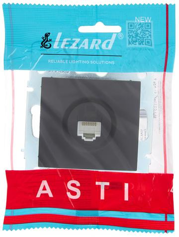 Изображение товара Розетка Lezard Asti 7081-4288-139 (черный бархат)