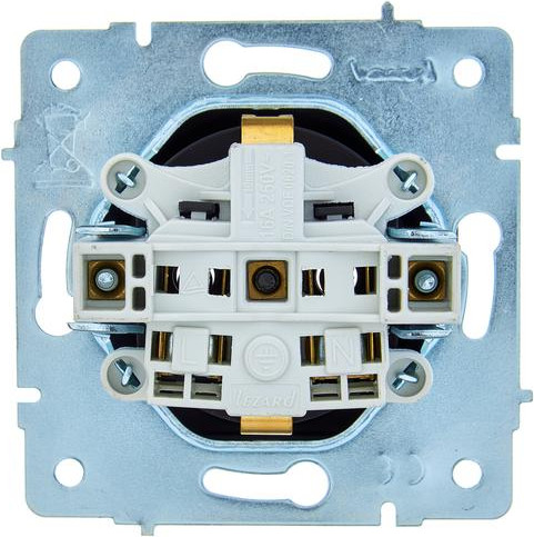 Изображение товара Розетка Lezard Asti 7081-4288-122B (черный бархат)