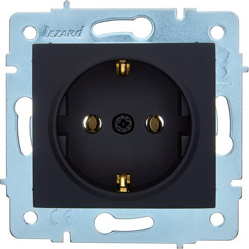 Изображение товара Розетка Lezard Asti 7081-4288-122B (черный бархат)
