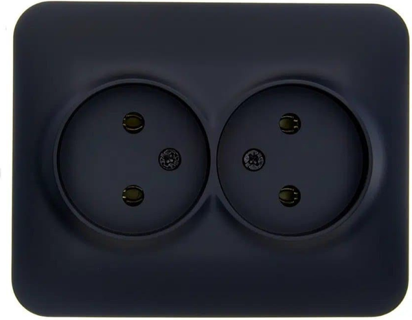 Изображение товара Розетка Lezard Asti 7081-4200-128B (черный бархат)