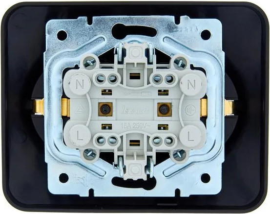 Изображение товара Розетка Lezard Asti 7081-4200-127B (черный бархат)