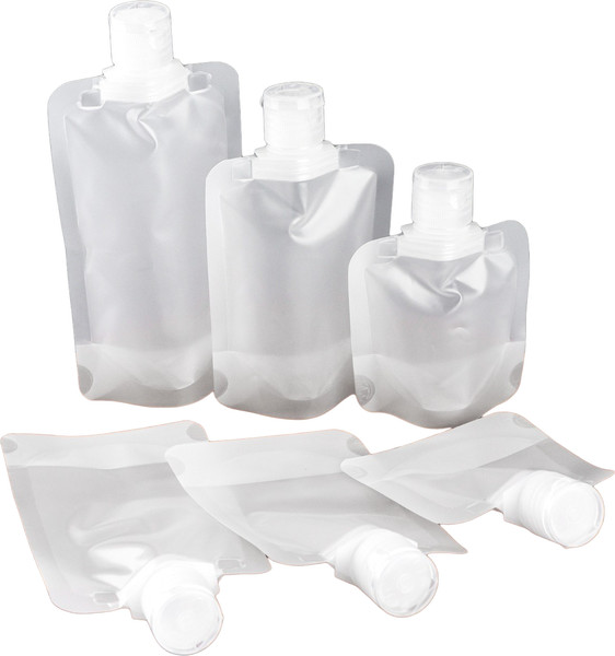 Изображение товара Набор флаконов для косметики Onlytop 10582142 (6шт, прозрачный/белый)