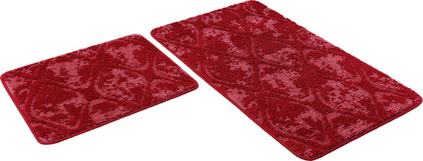 Изображение товара Набор ковриков для ванной и туалета Shahintex Vintage SH V002 50x80 (вишневый)