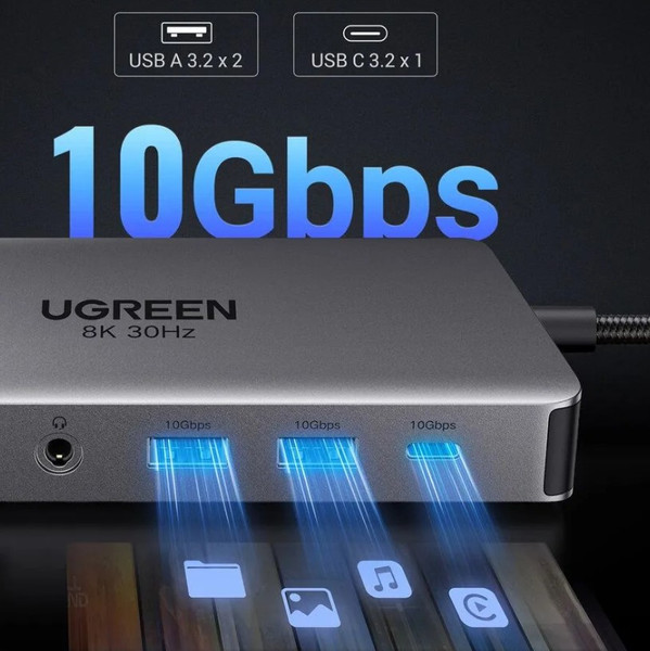 Изображение товара Док-станция для ноутбука Ugreen CM681 / 15978 (серый)