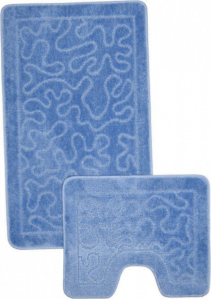 Изображение товара Набор ковриков для ванной и туалета Shahintex РР 60x100/60x50 003 (голубой)