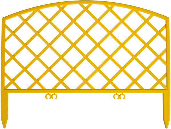 Изображение товара Изгородь декоративная GREENGO Romanika 35x220см 5 секций (желтый)