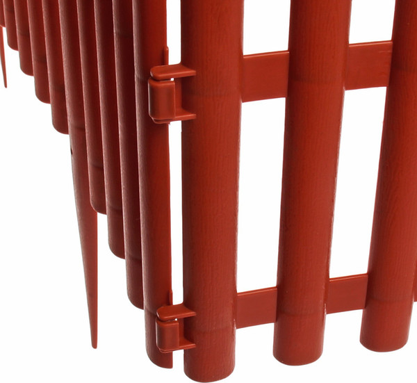 Изображение товара Изгородь декоративная GREENGO 30x300см 5 секций (терракотовый)