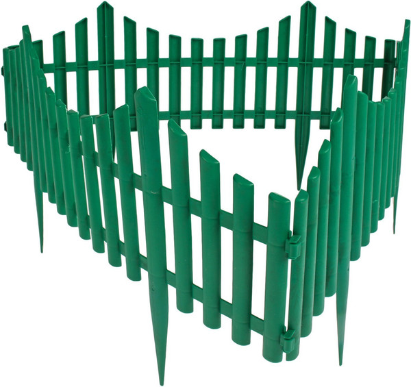 Изображение товара Изгородь декоративная GREENGO 30x300см 5 секций (зеленый)