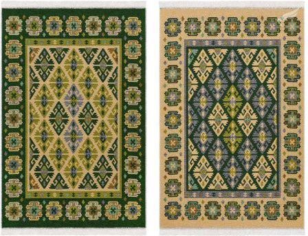 Изображение товара Коврик Shahintex Etno Icarpet 120x180 002 / 455474 (малахит)