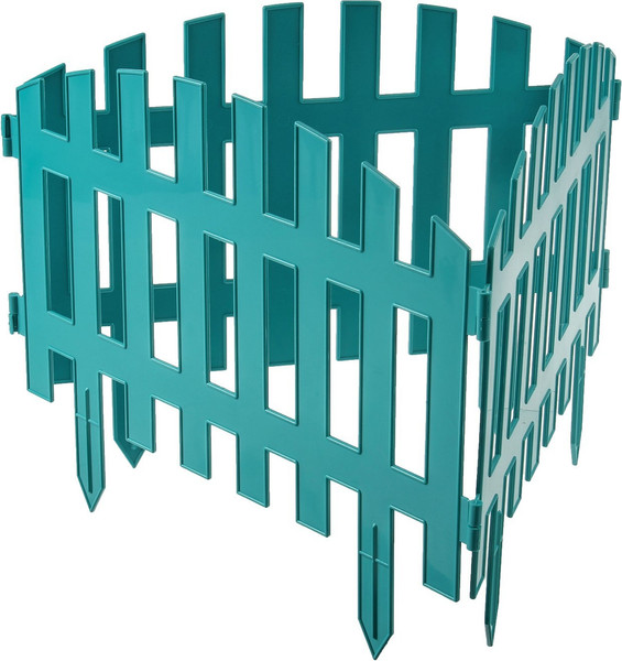Изображение товара Изгородь декоративная GREENGO Renessans 35x210см 5 секций (бирюзовый)