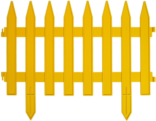 Изображение товара Изгородь декоративная GREENGO Gotika 35x210см 5 секций (желтый)