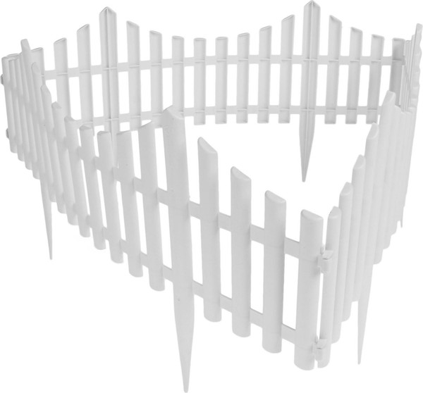 Изображение товара Изгородь декоративная GREENGO 30x300см 5 секций (белый)